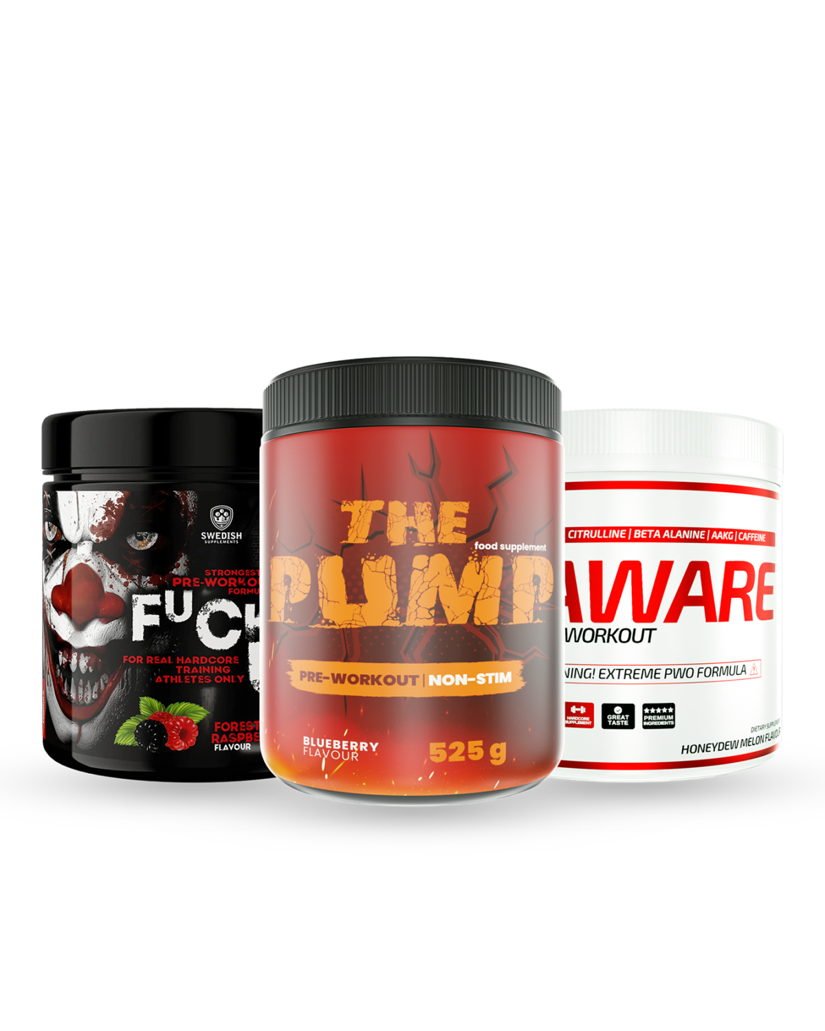 PWO Smakspakke 3-pack - the best pre workout