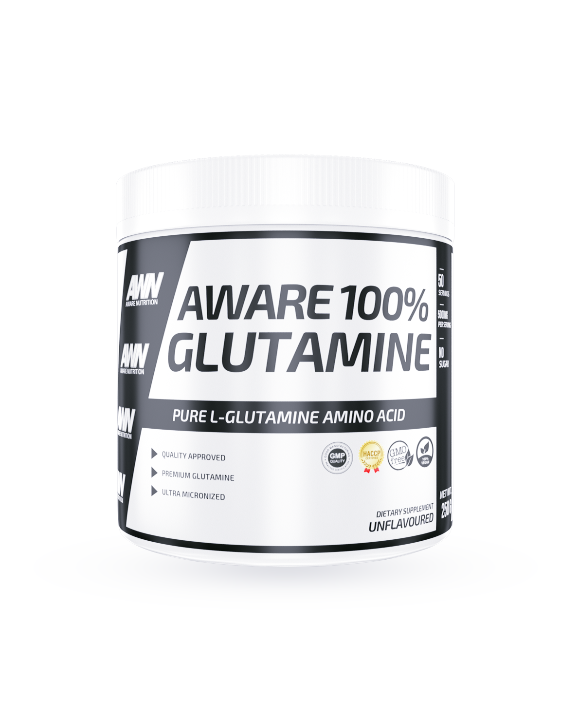 Aware Glutamine 250g - kosttilskudd