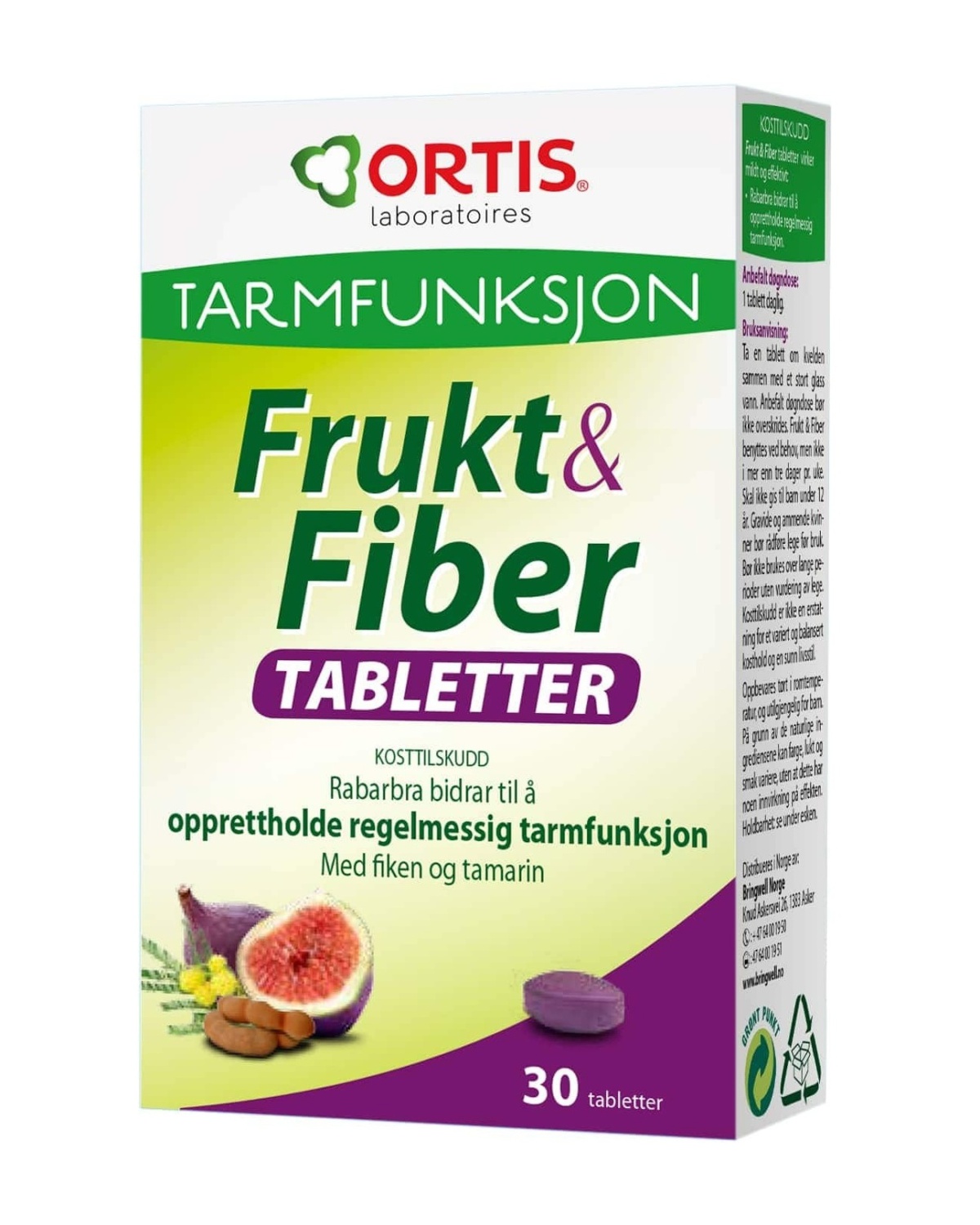Ortis Frukt & Fiber Tabletter - pulver