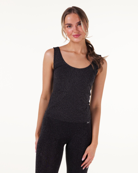 Tank Top Black Glitter