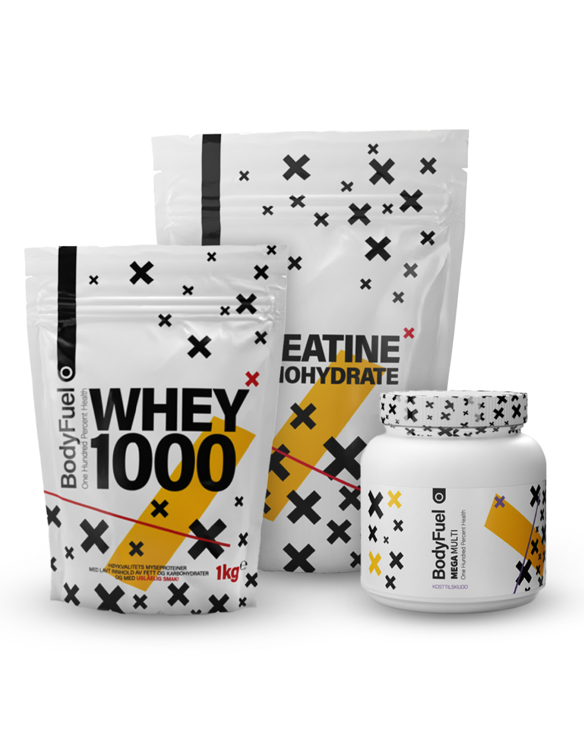 Whey + Kreatin + Vitamin - proteinpulver