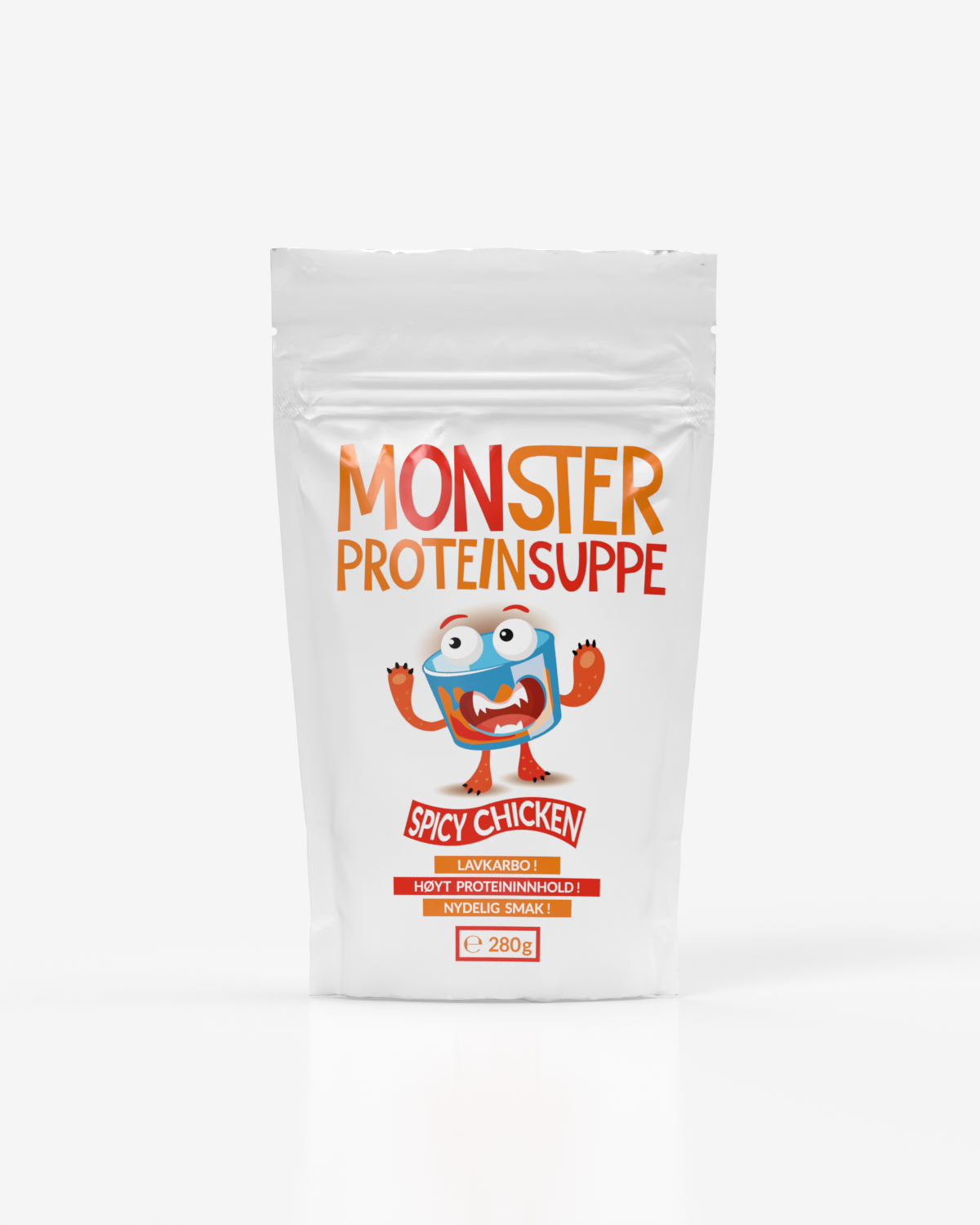 Monster Lavkarbosupper - Spicy Chicken - Åtte porsjoner! - protein pulver