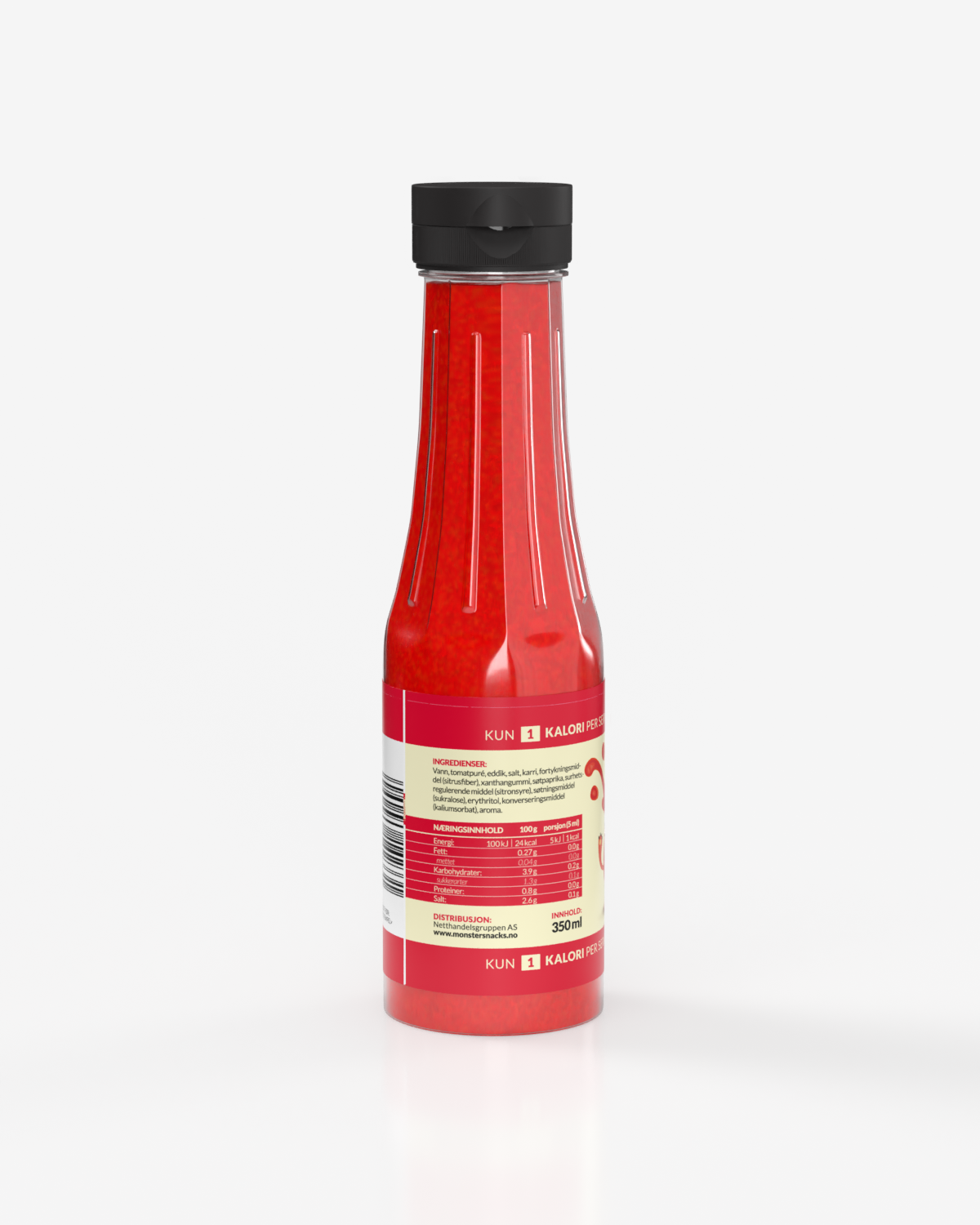 MonsterSnacks - Monster Zero Ketchup_Kalorifri Ketchup_View 02