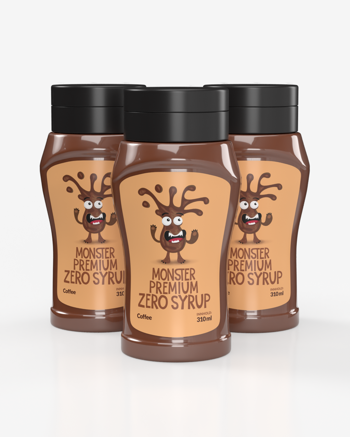 Monster Premium Zero Calorie Syrups - Coffee - TREPAKNING! - gram protein