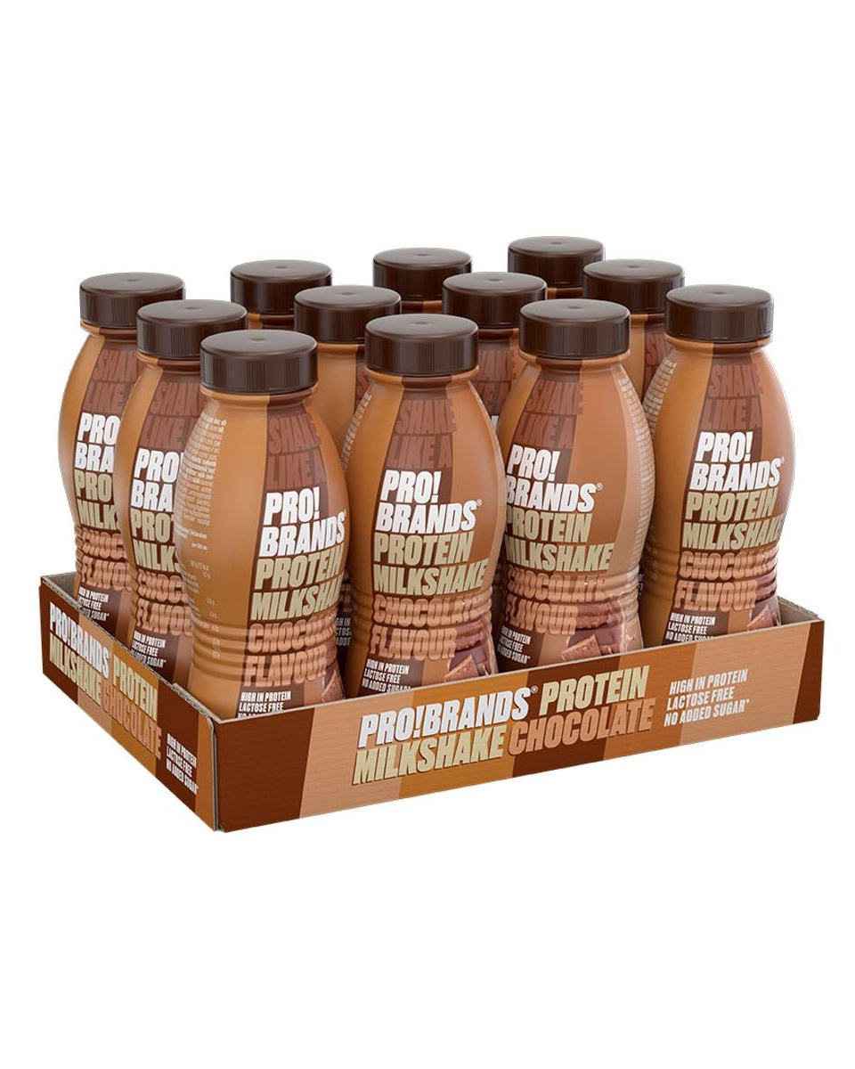 Probrands Protein Milkshake 310mlx8stk Chocolate  - laktosefri sjokolade