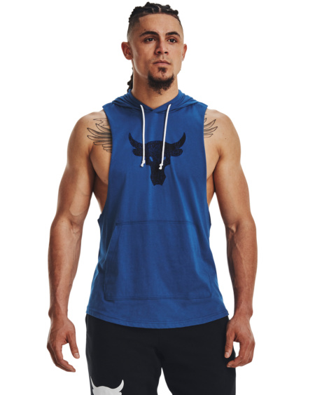 Sleeveless Hoodie Blue