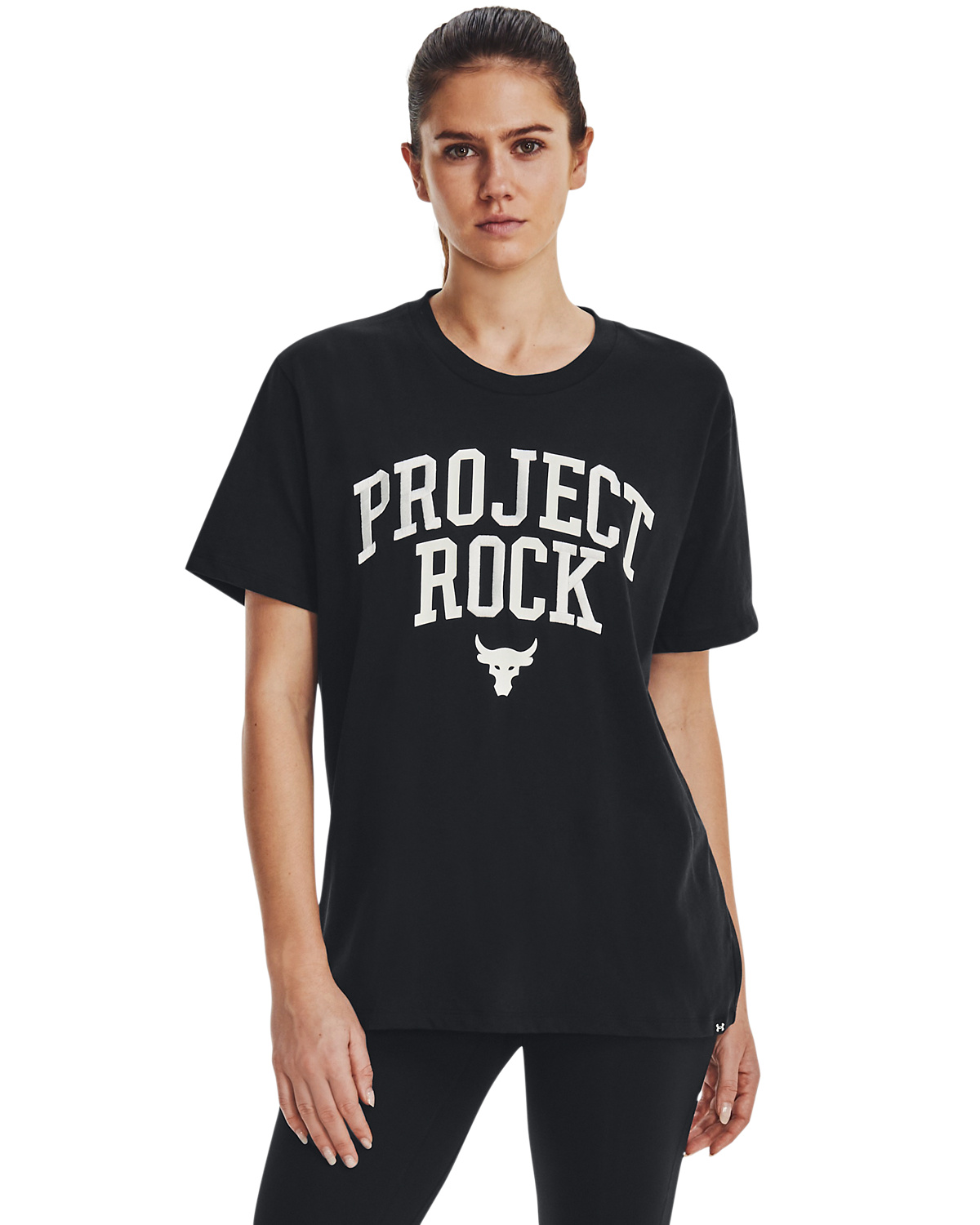 Under Armour Project Rock Heavyweight Campus T-Shirt Black - M - skjorte
