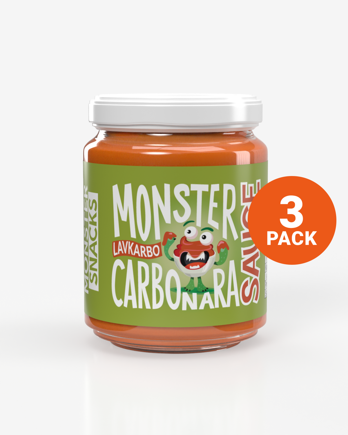 Monster Lavkarbo Carbonara-Saus 100g - 3 pack