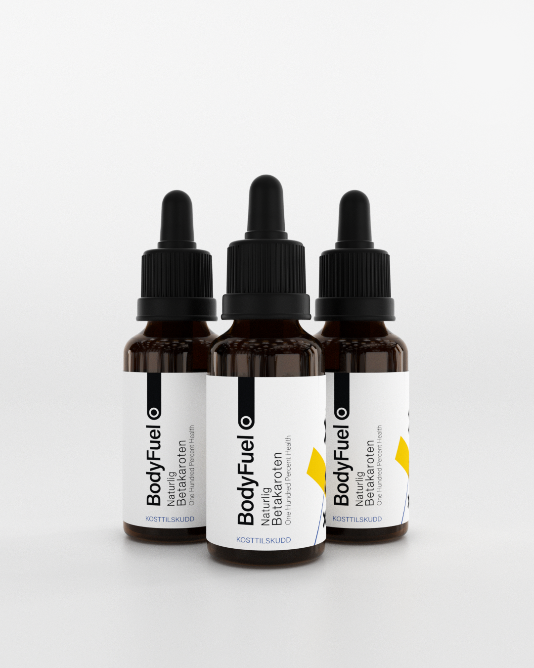 Bodyfuel Betakaroten Flytende 30ml - 3 pack - til barn