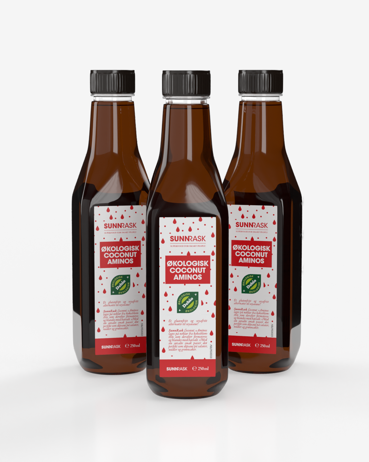 Økologisk Coconut Aminos 250ml (3-pack)