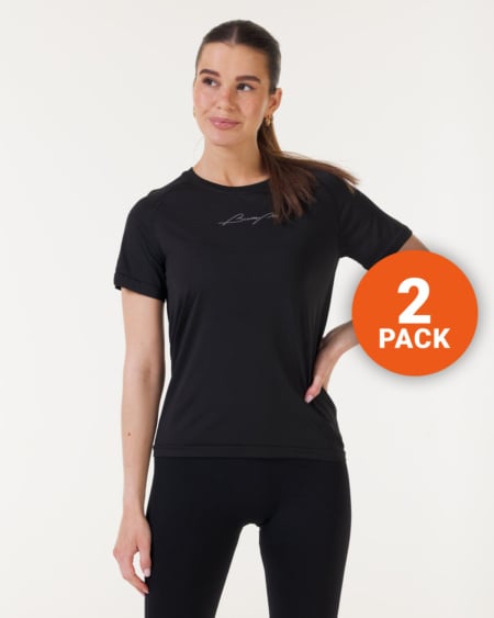 2-PACK Base Tee Black