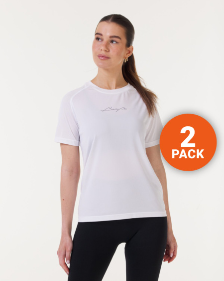 2-PACK Base Tee White