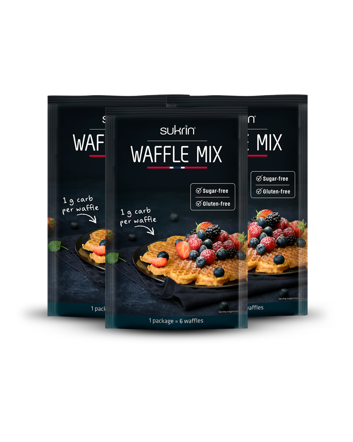 Funksjonell Mat Sukrin Waffle mix 3x100g