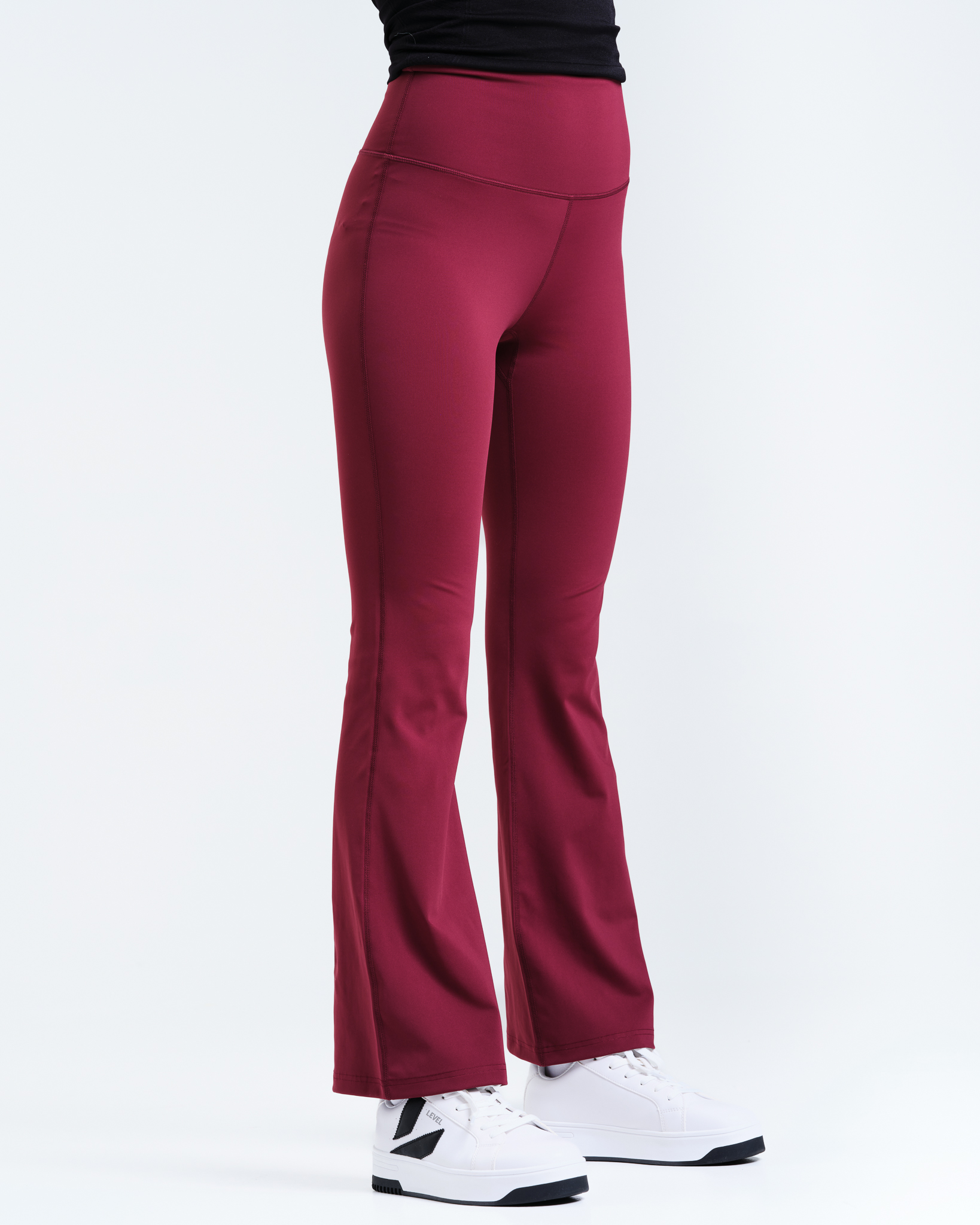 LEVITYLotusFlarePantsBurgundy-1jpg
