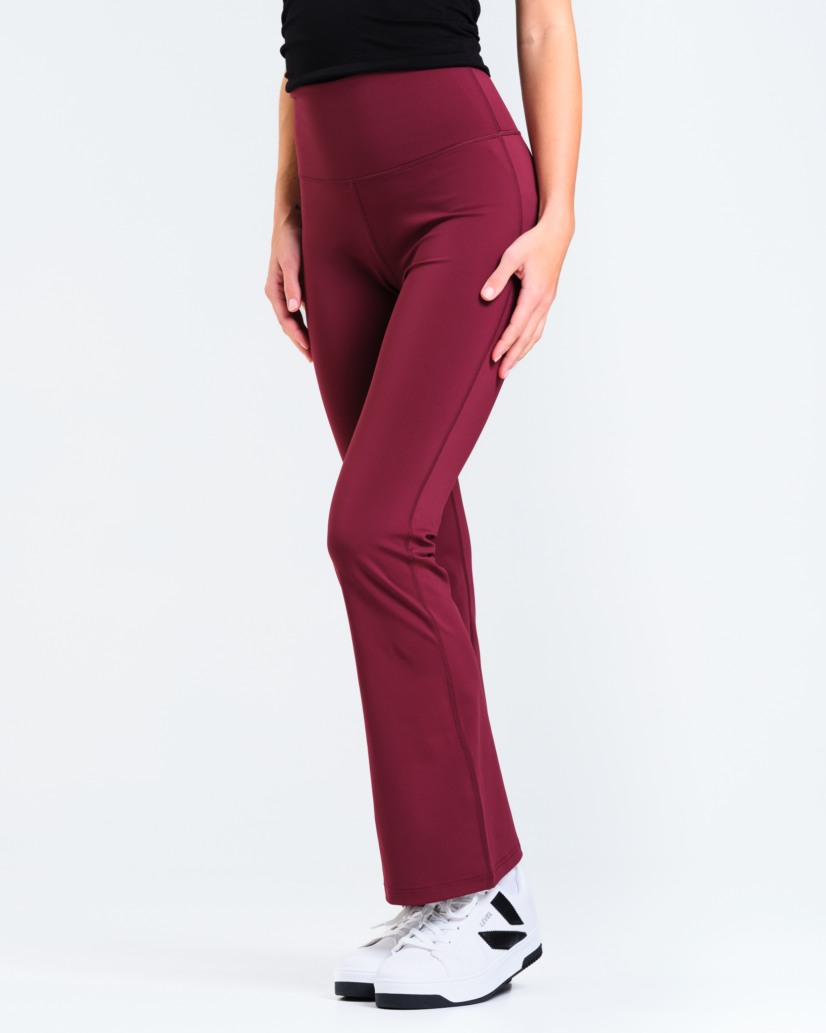 LEVITYLotusFlarePantsBurgundy-6jpg