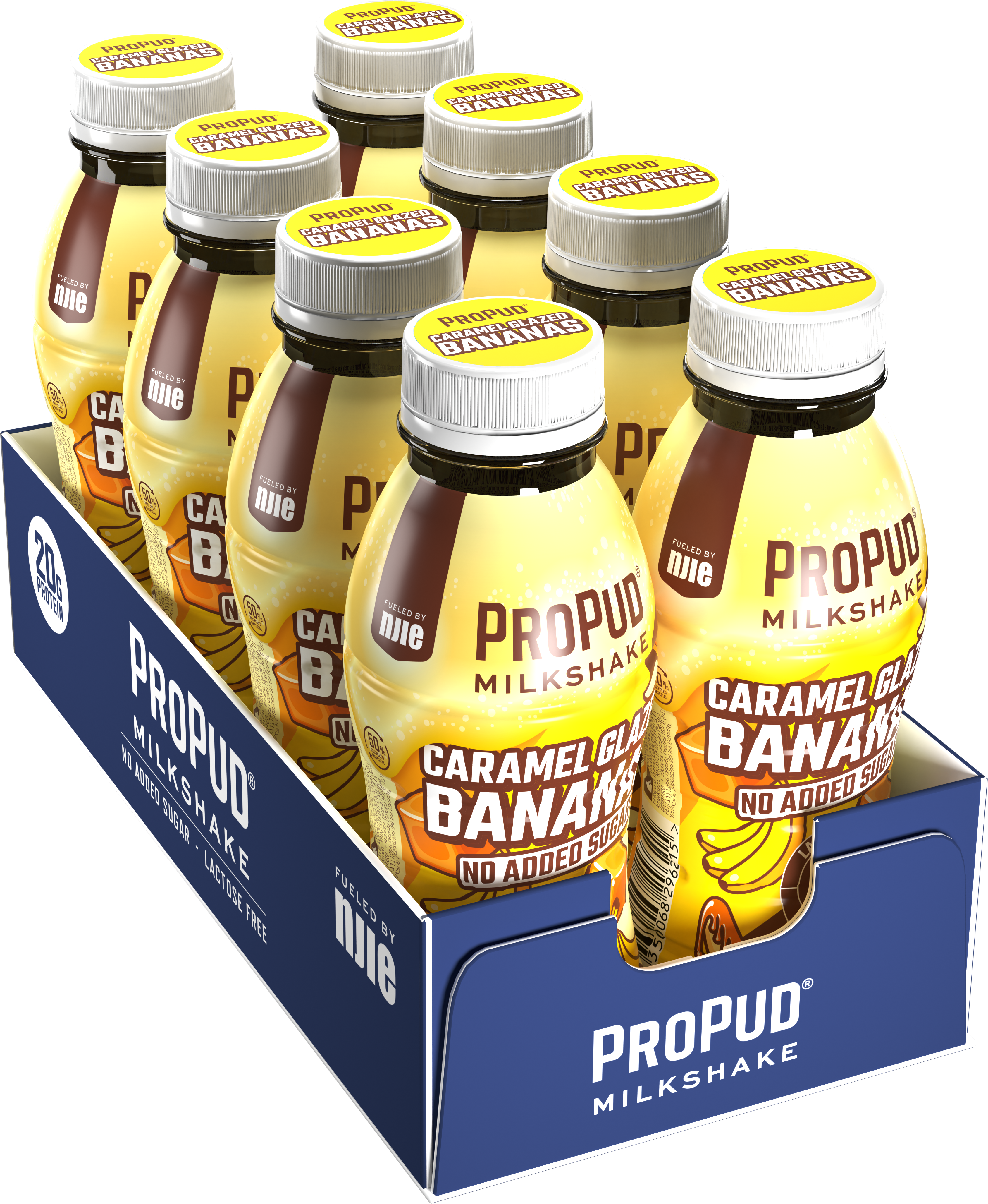 ProPudMilkshake330mlCaramelGlazedBananasTrayOpenpngpng
