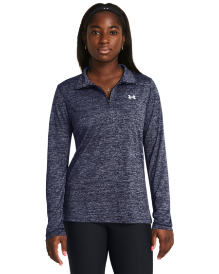 UA Tech 1/2 Zip Twist Midnight Navy