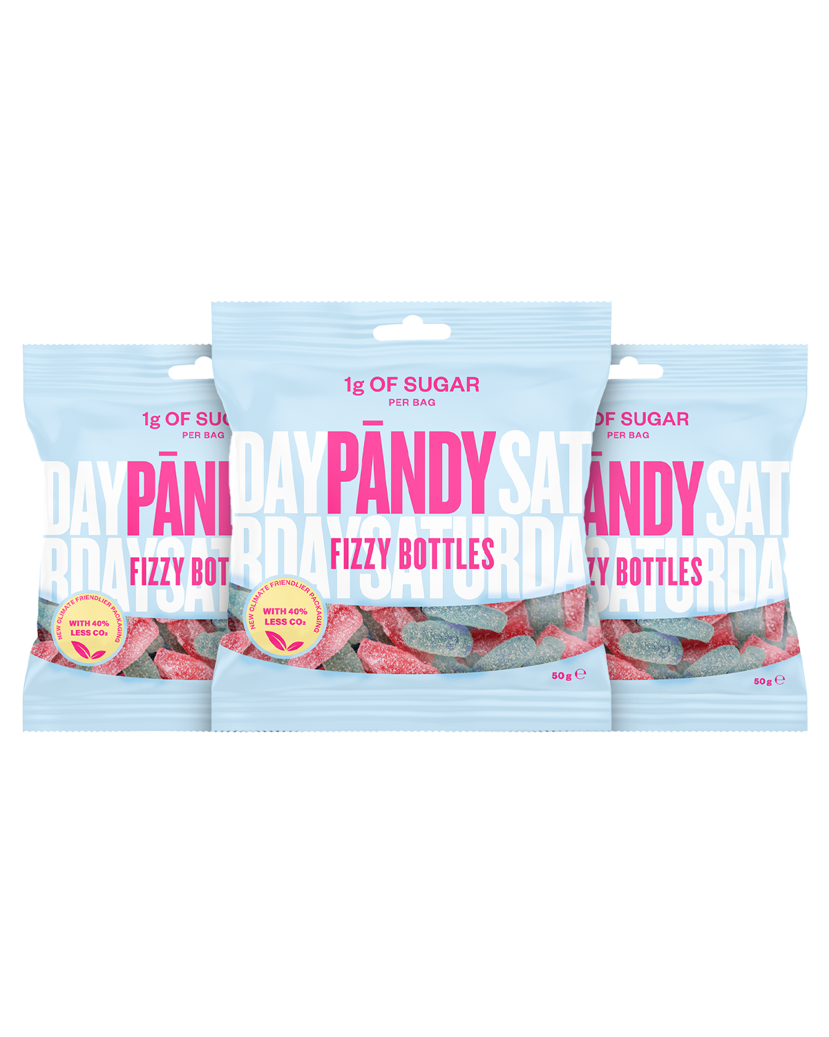 Pandy Fizzy Bottles 3x50g