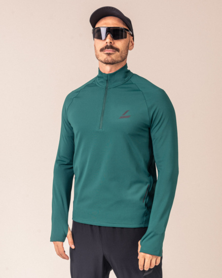 Run Half Zip M Green Rain 