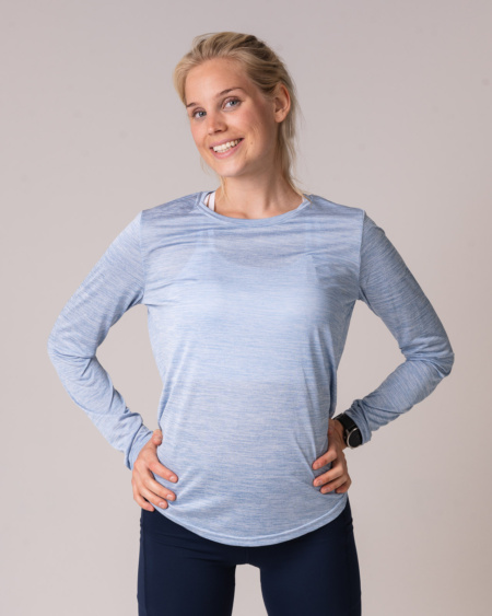 Marl Long Sleeve Blue Airy Marl