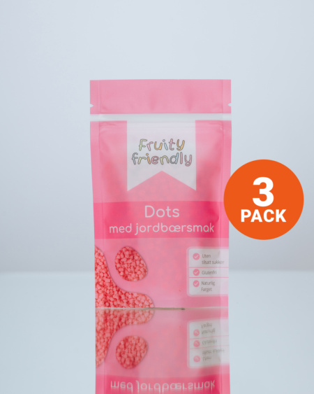 Dots med Jordbærsmak 3x30g