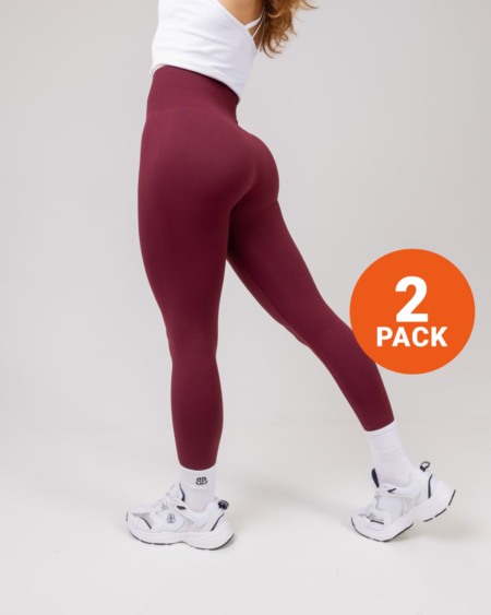 Tights Red Maroon 2-PACK