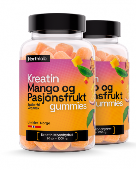 Kreatin Gummies Mango & Pasjonsfrukt 2x90 gummies