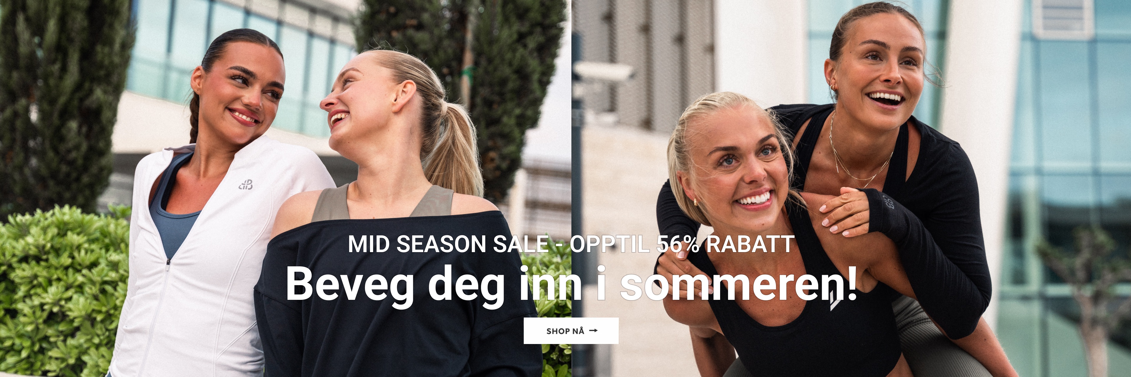MID SEASON SALE - OPPTIL 56% RABATT Beveg deg inn i sommeren! Shop nå!