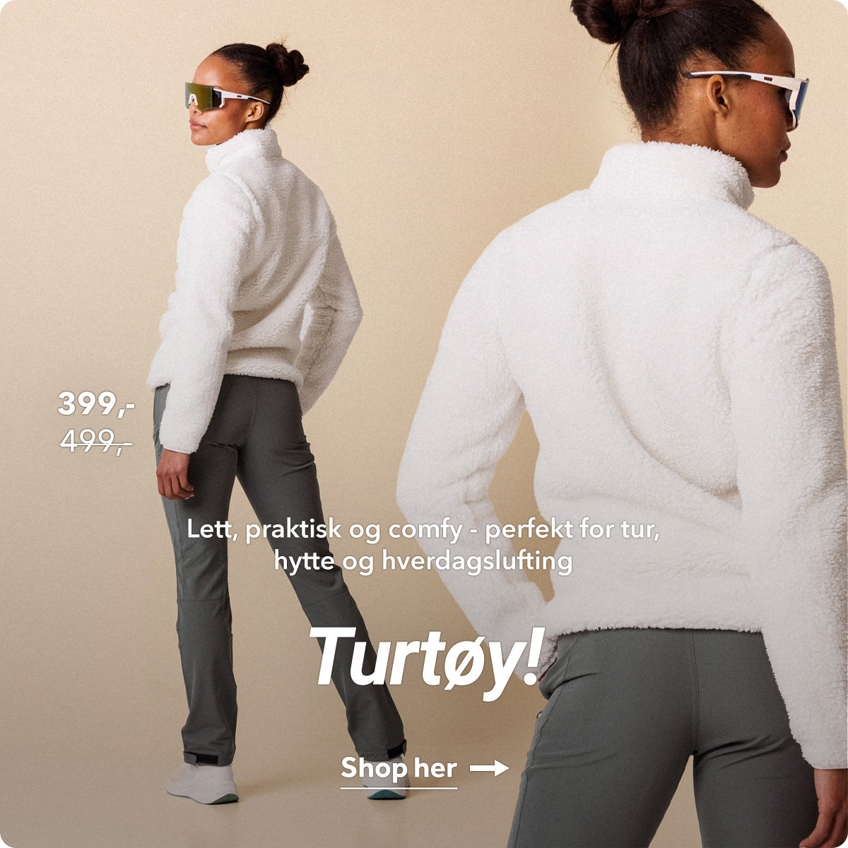 Turtøy! Lett, parktisk og comfy – perfekt for tyr hytte og hvardagslufting