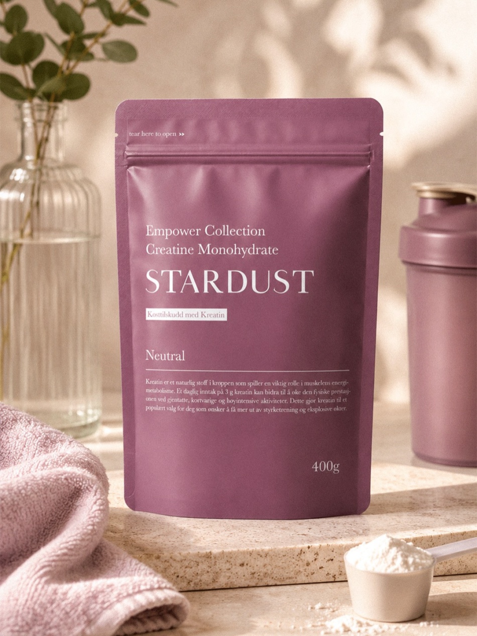 Stardust Empower Collection

Stardust Empower Collection Creatine Monohydrate er for deg som vil kjenne at kroppen har mer å gi — i treninge