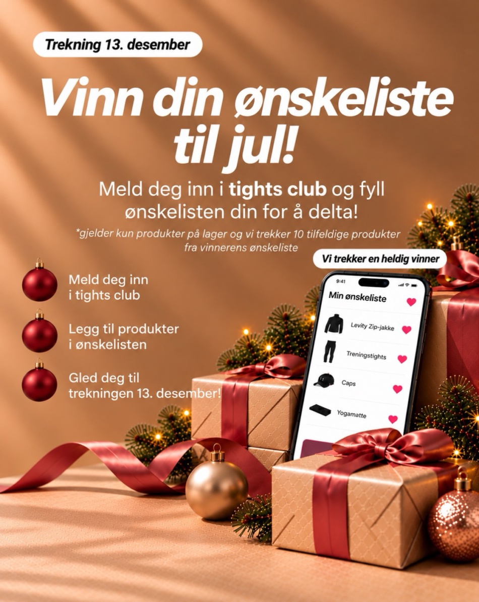 All we want for Christmas is… YOUR wishlist! 🎅🏼❤️

I år ønsker vi å spre litt ekstra juleglede! ✨ Derfor gir vi en heldig vinner muligheten 
